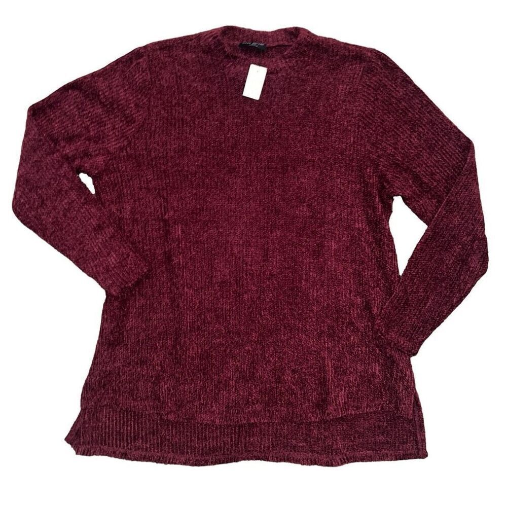 NWT LANE BRYANT High Neck Burgundy Sweater Size 18/20